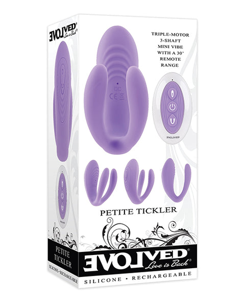 Evolved Petite Tickler Mini Vibe w/Remote - Purple Vibrators
