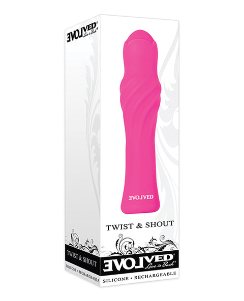 Twist & Shout Rechargeable Bullet - Pink