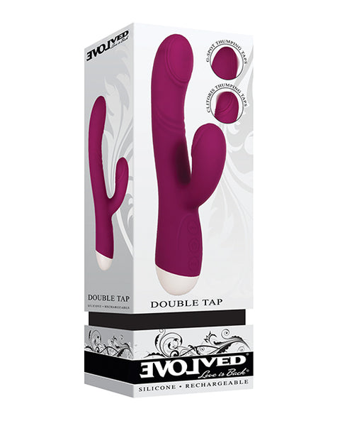 Double Tap - Burgundy Vibrators