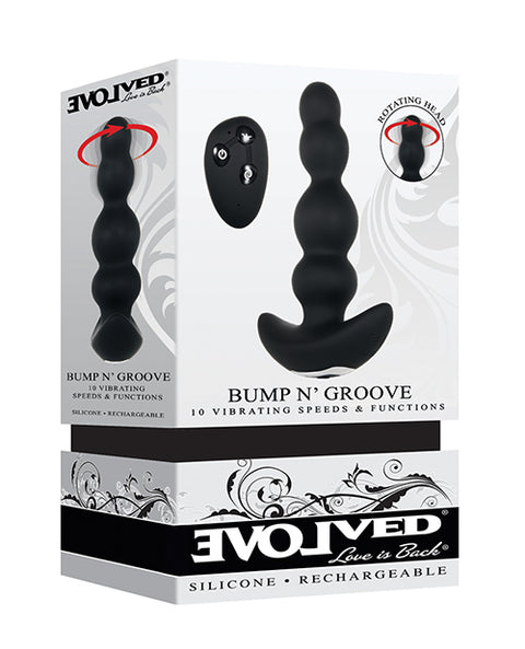 Bump N' Groove Vibrating Butt Plug - Black