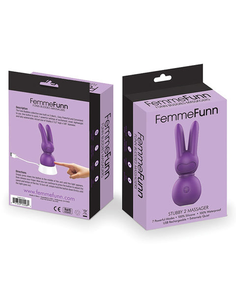 Femme Funn Buddies Stubby 2 Massager - Purple