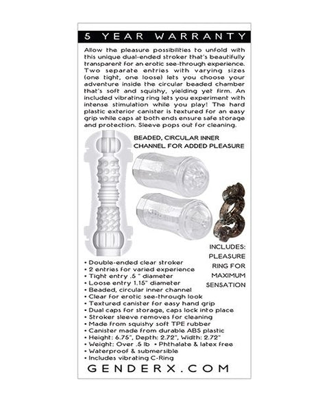 Gender X Double Fantasy - Clear Dolls & Masturbators