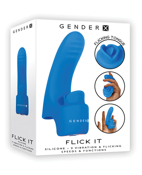 Gender X Flick It - Blue Vibrators