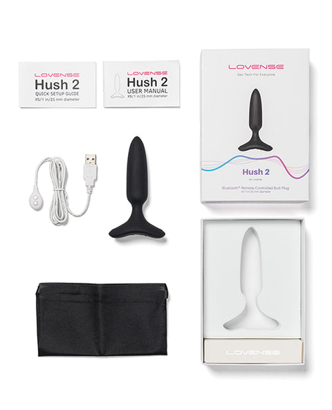 Lovense Hush 2 - App-Compatible Butt Plug  - 1 in.