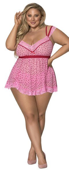 Baby Doll & Panty Set 1-3X Lingerie