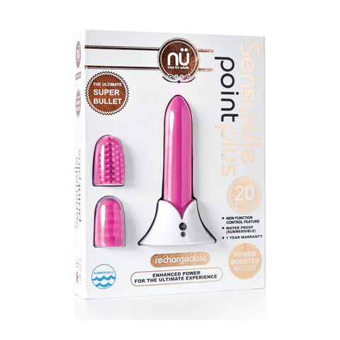 Nu Sensuelle Point Plus Rechargeable Bullet - Pink Vibrators