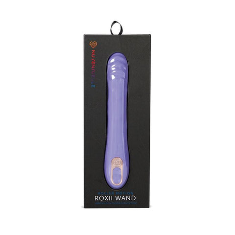 Nu Sensuelle Roxii Rechargeable Silicone Wand with Roller Motion Ultra Violet Vibrators
