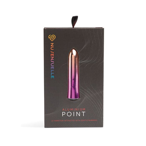 Nu Sensuelle Aluminium Point Rechargeable Warming Bullet - Multicolor Vibrators