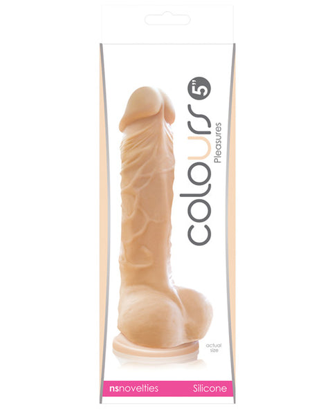 Colours Pleasures 5" Dildo w/Suction Cup - Vanilla