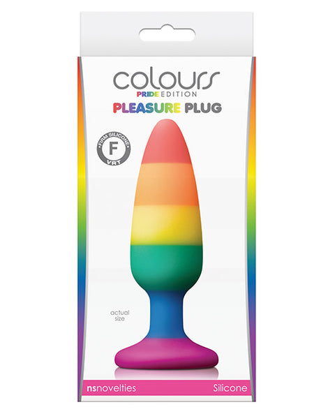 Colours Pride Edition Pleasure Plug Medium - Rainbow