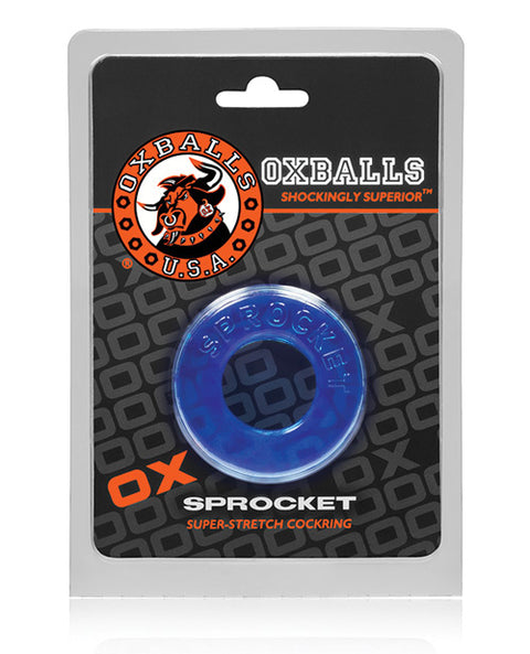 Oxballs Atomic Jock Sprocket Cockring - Ice Blue