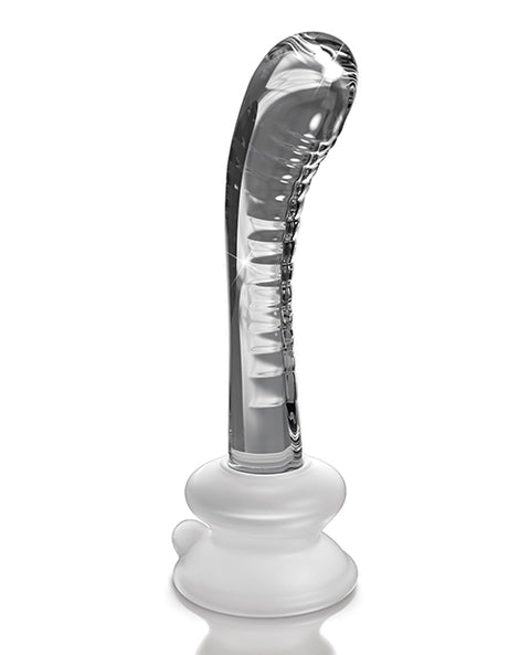 Icicles No. 88 Hand Blown Glass G-Spot Massager w/Suction Cup - Clear