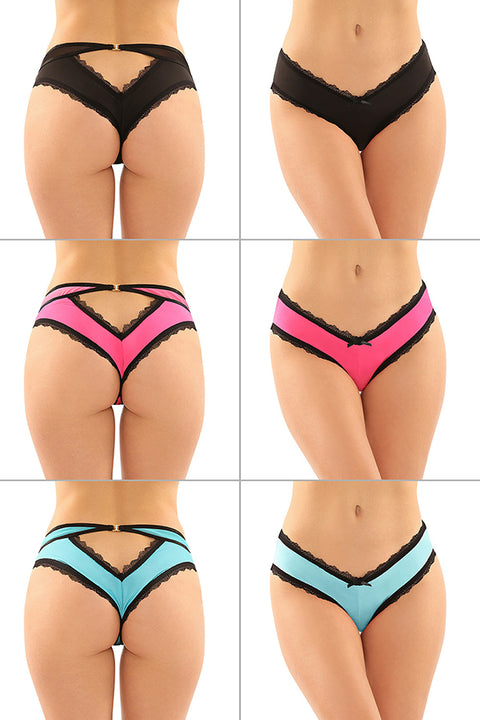 Dahlia Hipster Panty with Keyhole Cutout