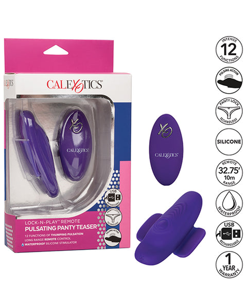 Lock N Play Remote Pulsating Panty Teaser Vibrators