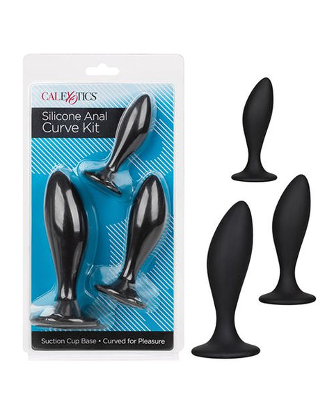 Silicone Anal Curve Kit - Black