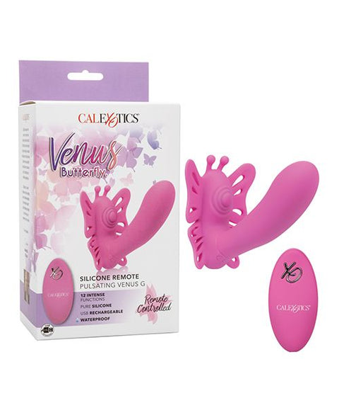 Venus Butterfly Silicone Remote Pulsating Venus G - Pink Vibrators