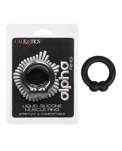 Alpha Liquid Silicone Muscle Ring - Black