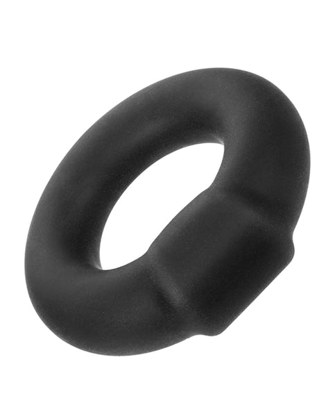 Alpha Liquid Silicone Optimum Ring - Black Penis Enhancement