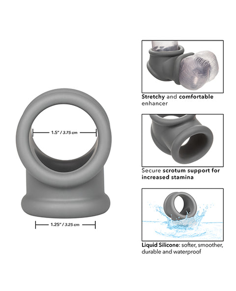 Alpha Liquid Silicone Precision Ring - Grey Penis Enhancement