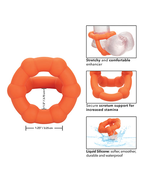 Alpha Liquid Silicone All Star Ring - Orange