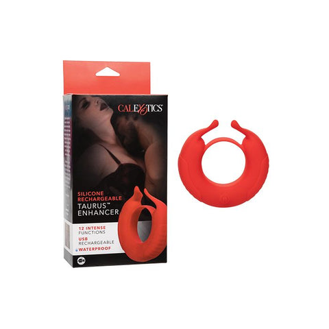 Silicone Rechargeable Taurus Enhancer - Red