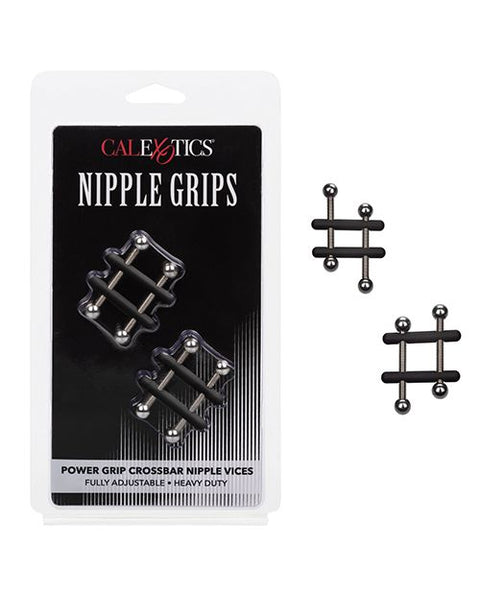 Nipple Grips Power Grip Crossbar Nipple Vices - Black Bondage & Restraints