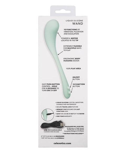 Elle Liquid Silicone Wand - Green Vibrators