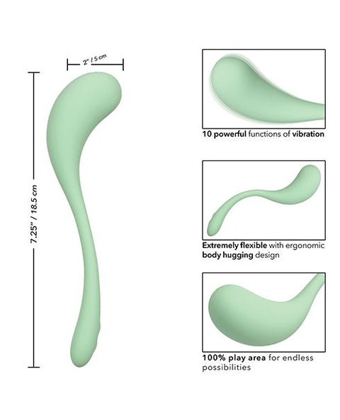 Elle Liquid Silicone Wand - Green Vibrators