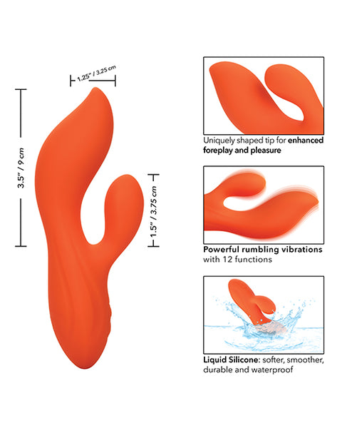 Stella Liquid Silicone Dual Teaser - Red Vibrators