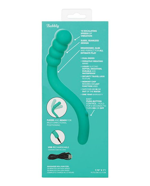 Pretty Little Wands Bubbly Massager - Teal