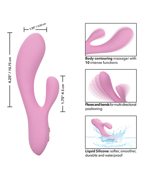 Contour Zoie Flexible Dual Massager - Pink Vibrators