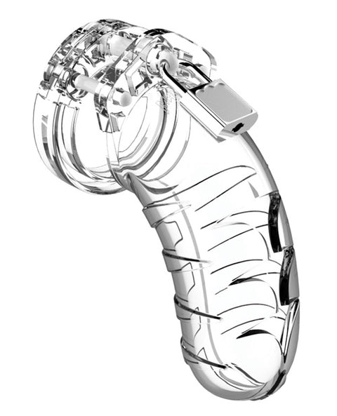 Man Cage Chastity 4.5" Cock Cage Model 4 - Clear