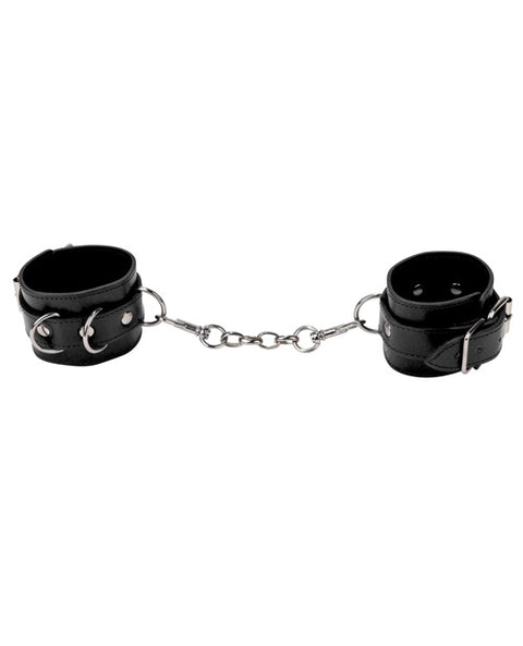 Shots Ouch Leather Cuffs - Black
