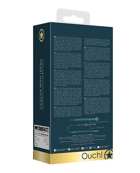 Shots Ouch Halo Collar w/Leash Bondage & Restraints