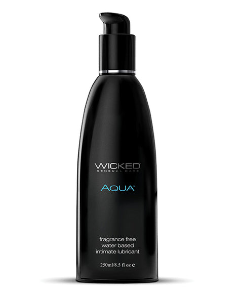Wicked Sensual Care Aqua Water Based Lubricant - 8.5 oz Fragrance Free