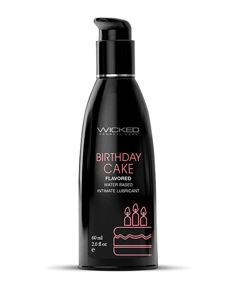 Wicked Aqua Water Based Flavored Lubricant Birthday Cake 2oz