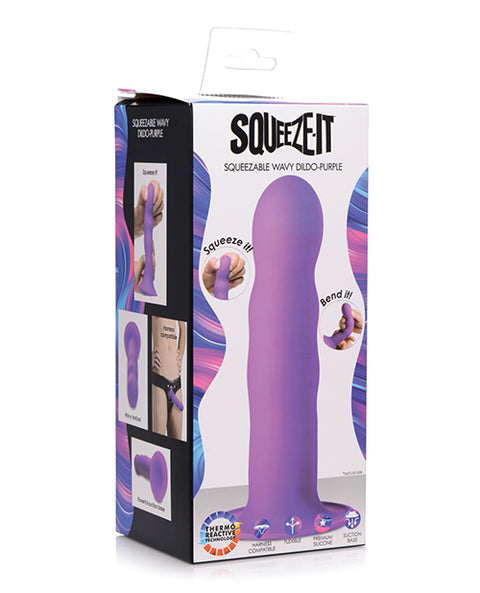 Squeeze-It Squeezable Wavy Dildo