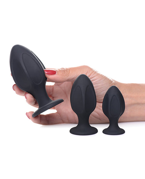 Master Series Triple Juicers Silicone Anal Trainer Set - Black