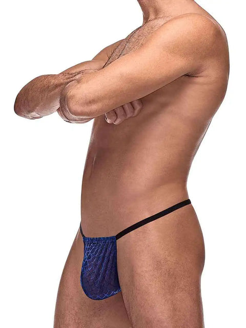 Diamond Mesh Posing Strap Menswear