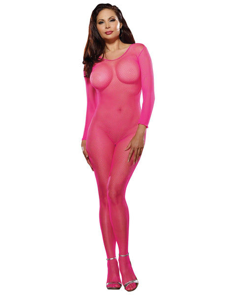 Fishnet Bodystocking with Open Crotch Lingerie