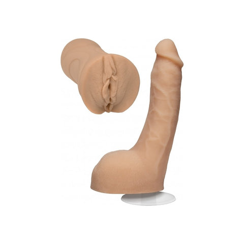 Signature Strokers Set ULTRASKYN Stroker & 8" Cock w/Removable Vac-U-Lock Suction Cup - Leolulu